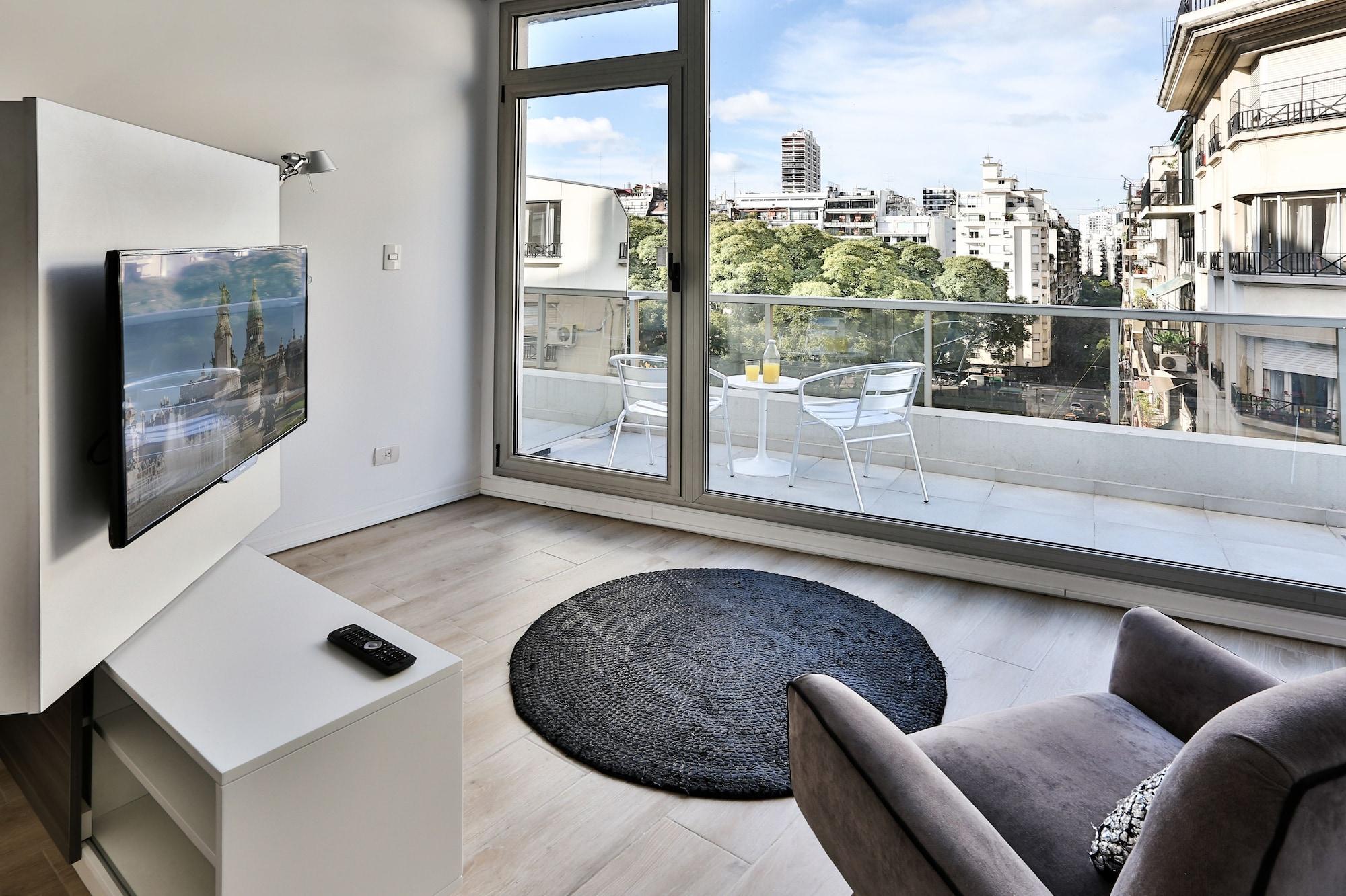 Ferienwohnung Flaat Recoleta Plaza Buenos Aires Exterior foto